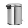 Koš za smeti s pedalom NEWICON, 5 l, odporen proti prstom, mat jeklo, Brabantia