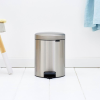 Koš za smeti s pedalom NEWICON, 5 l, odporen proti prstom, mat jeklo, Brabantia