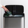 Koš na dotik BO, 2 x 30 l, mat jeklo, Brabantia