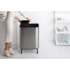 Koš na dotik BO, 2 x 30 l, mat jeklo, Brabantia