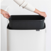 Koš na dotik BO, 60 l, bela, Brabantia