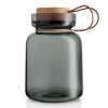 Kuhinjski kozarec za shranjevanje iz dimljenega stekla Silhouette 1,5 l Eva Trio
