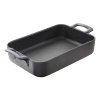 Pekač za pečico BELLE CUISINE, 3,5 l, pravokotna, mat črna, porcelan, REVOL