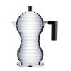 Moka kafetiera PULCINA, 70 ml, črn ročaj, Alessi
