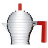 Moka kafetiera espresso PULCINA, 150 ml, rdeč, Alessi