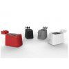 Toaster PLISSE, 2 rezini, črna, Alessi