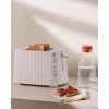 Toaster PLISSE, 2 rezini, črna, Alessi