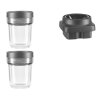Posoda za shranjevanje hrane za namizni blender K400, set 2 kosov, 200 ml, KitchenAid