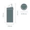 Koš na dotik TOUCH BIN NEW, 30 l, mineralno črna, Brabantia