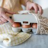 Vložek za jajca EGGS TO GO MINI, 17 cm, za 6 jajc, naravno puščavsko sonce, Koziol