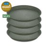 Plastičen krožnik CONNECT, set 4 kosov, 20,5 cm, naravno pepelnato siva, Koziol