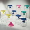 Kuhinjski kozarec za shranjevanje GIANNI, 2 l, črn pokrov, steklo, Alessi