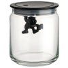 Kuhinjski kozarec za shranjevanje GIANNI, 750 ml, črn pokrov, Alessi