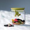 Kuhinjski kozarec za shranjevanje GIANNI, 2 l, moder pokrov, steklo, Alessi