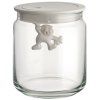 Kuhinjski kozarec za shranjevanje GIANNI, 750 ml, bel pokrov, steklo, Alessi