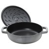 Casserole kozica, 24 cm, samozapiralni pokrov, češnja, litoželezo, Staub