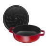 Casserole kozica, 24 cm, samozapiralni pokrov, češnja, litoželezo, Staub