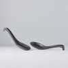 Japonska žlica BLACK MATT, 17,5 cm, črna, MIJ