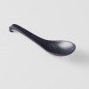 Japonska žlica BLACK MATT, 17,5 cm, črna, MIJ