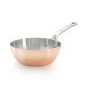 Ponev za praženje PRIMA MATERA 24 cm, za indukcijo, konična, baker, de Buyer