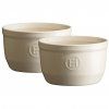 Ramekin LE N°10, set 2 kosov, krem, glina, Emile Henry