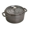 Casserole kozica, 24 cm, grafitno siva barva, litoželezna, Staub