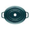 Casserole kozica ,31 cm, morsko modra barva, lito železo, Staub