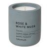 Dišeča sveča FRAGA, ⌀ 6,5 cm, Rose & White Musk, Blomus