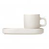 Šalica za espresso s podstavkom za kozarce PILAR, set 2 kosov, 50 ml, krem, Blomus