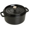 Casserole kozica, 24 cm, črne barve, iz litega železa, Staub