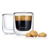 Kozarec za espresso NERO, set 2 kosov, 80 ml, z dvojno steno, Blomus