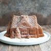 Pekač za šarkelj GINGERBREAD HOUSE, srebrna, Nordic Ware