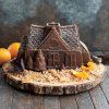 Pekač za šarkelj GINGERBREAD HOUSE, srebrna, Nordic Ware