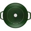 Casserole kozica, 24 cm, samotesnilni pokrov, lito železo, bazilika, Staub