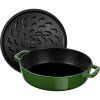 Casserole kozica, 24 cm, samotesnilni pokrov, lito železo, bazilika, Staub
