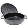 Casserole kozica, 28 cm, samotesnilni pokrov, lito železo, bazilika, Staub