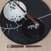 Jedilna skleda SILVER SAKURA, set 2 kosov, 500 ml, z jedilnimi palčkami, MIJ