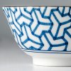Servirna skleda INDIGO IKAT HERRINGBONE, 13 cm, 350 ml, MIJ