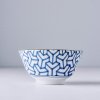 Servirna skleda INDIGO IKAT HERRINGBONE, 13 cm, 350 ml, MIJ