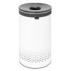 Koš za perilo, 60 l, s plastičnim pokrovom, bela, Brabantia
