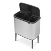 Koš na dotik BO, 3 x 11 l, mat jeklo, Brabantia