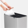 Koš na dotik BO, 3 x 11 l, mat jeklo, Brabantia