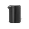 Koš za smeti s pedalom NEWICON, 5 l, mat črna, Brabantia