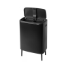 Koš na dotik BO HI, 2 x 30 l, črna, Brabantia