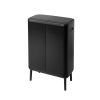 Koš na dotik BO HI, 2 x 30 l, črna, Brabantia
