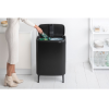 Koš na dotik BO HI, 2 x 30 l, črna, Brabantia