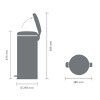 Koš za smeti s pedalom NEWICON, 30 l, bela, Brabantia