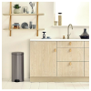 Koš za smeti s pedalom NEWICON, 30 l, platina, Brabantia