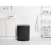 Koš za smeti s pedalom BO, 2 x 30 l, črne barve, Brabantia