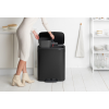 Koš za smeti s pedalom BO, 2 x 30 l, črne barve, Brabantia